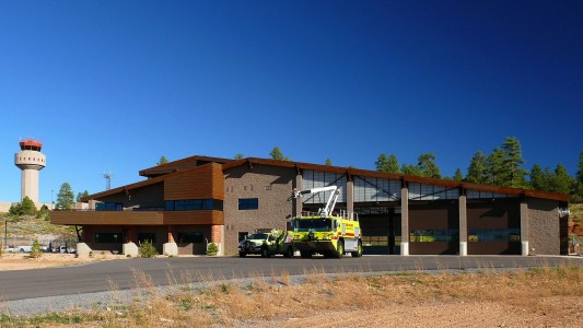 Grand Canyon Airport Operations & ARFF Station - USGBC LEED Gold CertificationCoconino County Sustainable Design Advanced Level