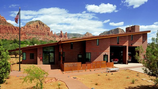 Sedona Fire Station 6 + 9/11 Memorial - Coconino County Sustainable Design Advanced Level