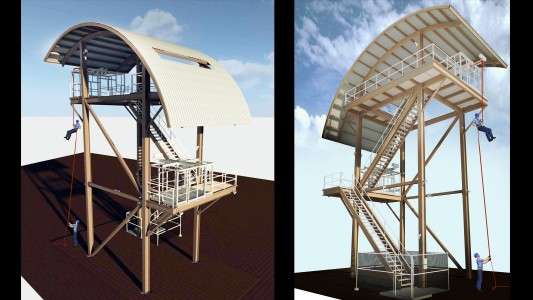 Davis Monthan Air Force Base Rappel Tower - 