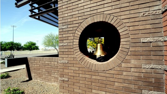 exterior architectural details for the el mirage fire station no 2. fire service and public works. public health and safety. LEA Architects, based in Phoenix AZ