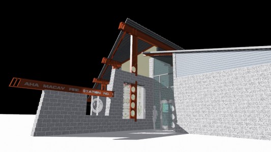 concept designs for Nevada Fire Station 1. 3D architectural renderings. integrative design process. environmentally conscious. modern designs. Phoenix AZ architecture firm. 