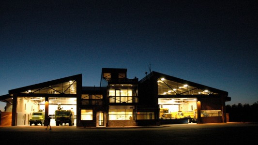 flagstaff pulliam arff designed by LEA Architects. sustainable and modern design goals. phoenix az firm. public safety works and training facilities.