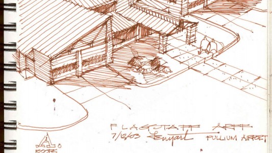 planning and progress development stages. sketches and drawings. flagstaff pulliam arff designed by lea architects. based in Phoenix, AZ. sustainable and modern design