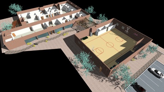 Process of developing the avondale community center. lea architects. Phoenix, az. 3D model making of the community space. functionality and integration. modern design to accomplish modern purpose. 